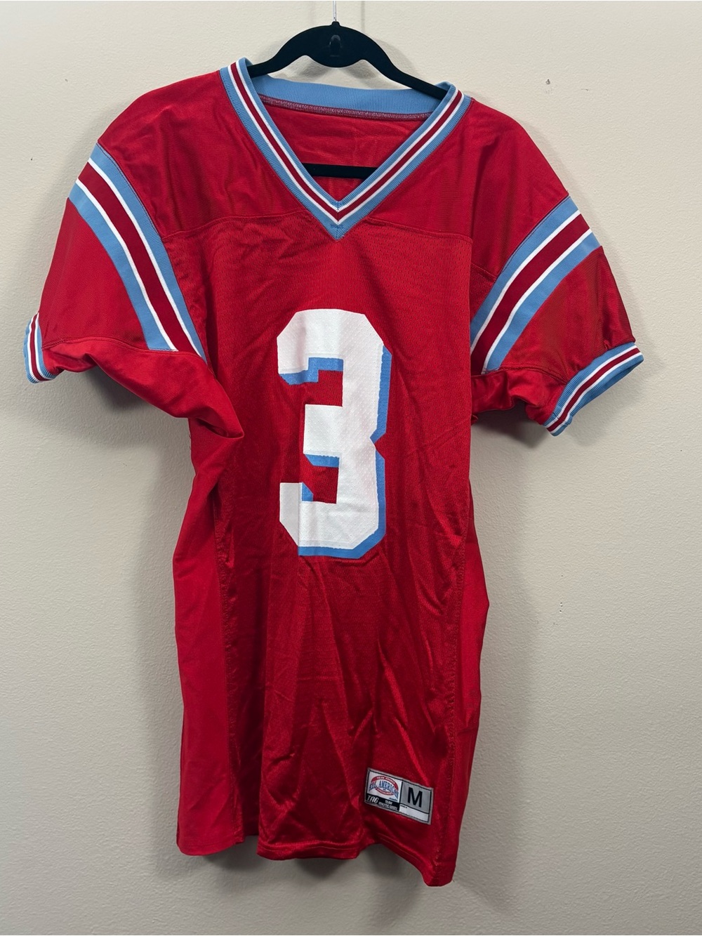 Southside jersey blue & red #3 youth M football spirit